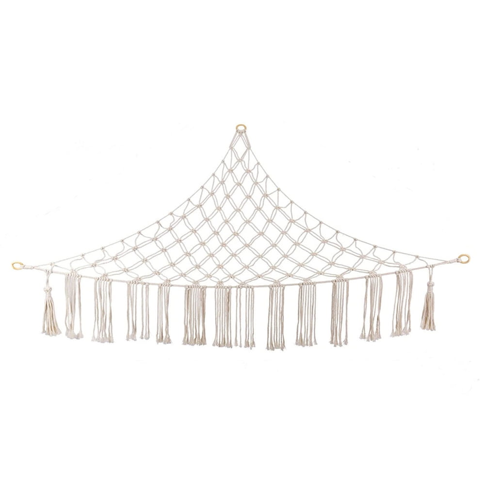 Stuffed Animal Net or Hammock with LED Light, Hanging Corner Net for