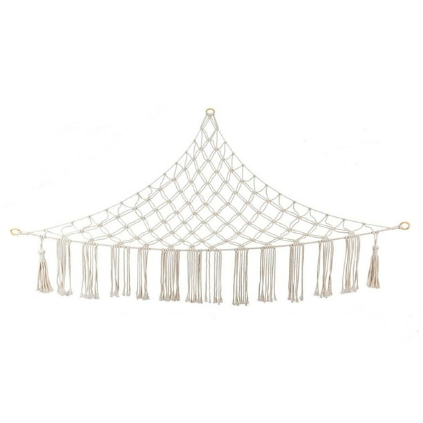 Stuffed Animal Net or Hammock with LED Light, Hanging Corner Net for