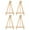 As Shown, variant on Eease 4pcs Easel Display Stand Tabletop Picture Stand Wood Painting Easel Display Rack