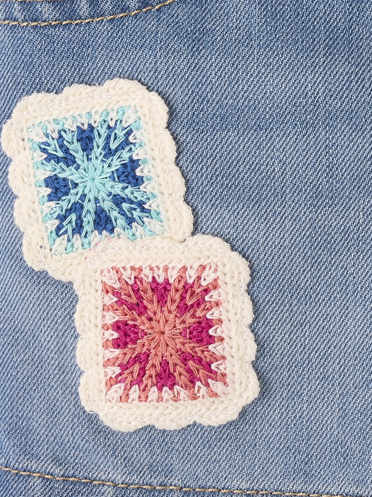 The Children's Place Baby & Toddler Girls Crochet Shortie Jean Short, Sizes 6M-5T