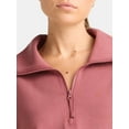 thumbnail image 4 of Avia Women's and Women's Plus ScubaKnit Quarter Zip Pullover, Sizes XS-4X, 4 of 5