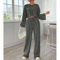 thumbnail image 5 of Women's Casual Long-Sleeve Homewear Set Autumn Winter, 5 of 7