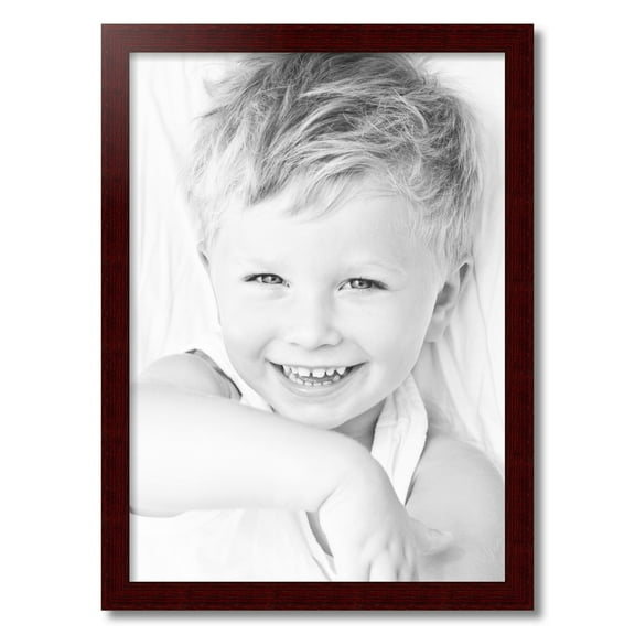 ArtToFrames 20x28 Inch Cherry Picture Frame, This Red Wood Poster Frame is Great for Your Art or Photos, Comes with 060 Plexi Glass (4334)