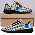 thumbnail image 3 of Autism Acceptance Shoes Sneakers for Women Men Black Size 6, 3 of 7