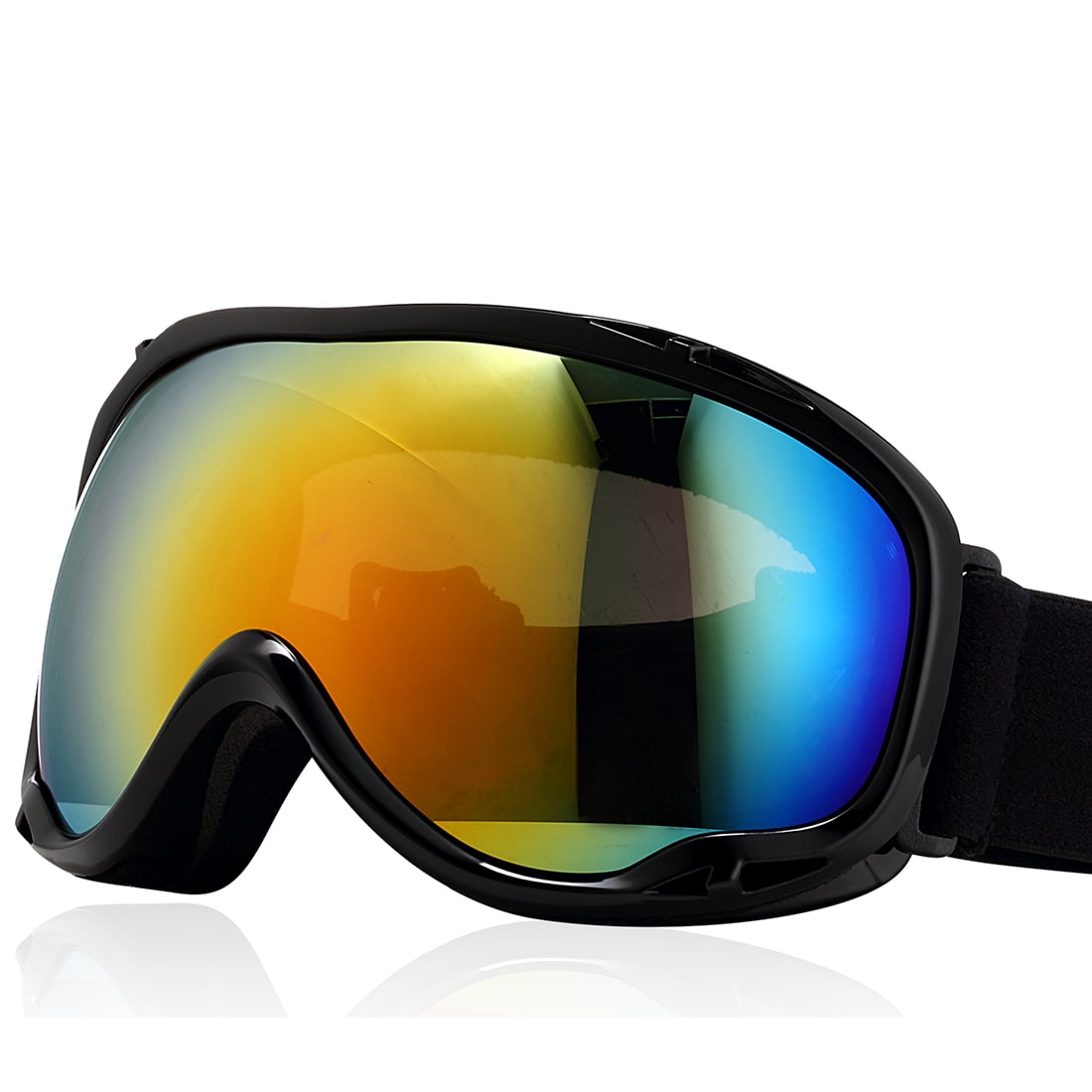 Ski Snowboards Goggles Anti-fog UV400 Protect Men Women Double Lens Adjustable Strap UXCELL by Unique-Bargains