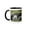 Black/White, variant on 3drose, Magellanic Penguin Chick in Burrow, Falkland Islands - Sa09 Mzw0058 - Martin Zwick, 11oz Two-tone Green Mug