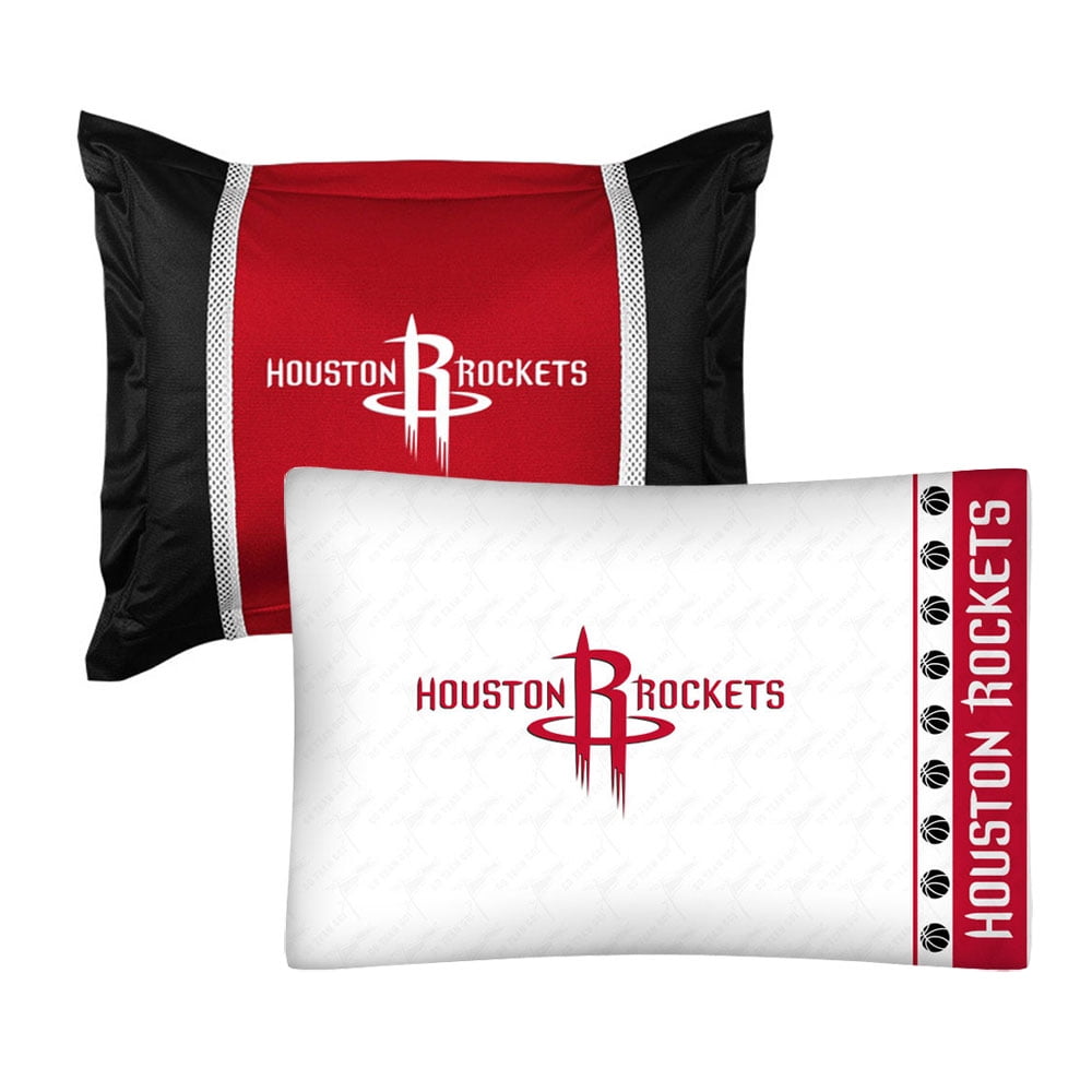 Bright Red NBA Houston Rockets Bed Skirt King