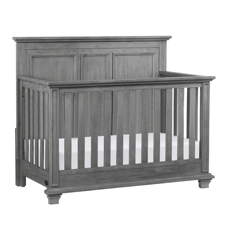Oxford Baby Kenilworth 4-in-1 Convertible Crib, Graphite Gray, GREENGUARD Gold Certified, Wooden Crib