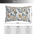 thumbnail image 2 of Kdxio Cotton Pillow Cases 16"x24" Pillowcases,Soft and Breathable Bedroom Pillow Cases-Winter Forest Animals-No Pillow Core, 2 of 5