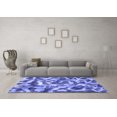 thumbnail image 3 of Ahgly Company Indoor Square Abstract Blue Modern Area Rugs, 6' Square, 3 of 4