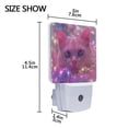 thumbnail image 4 of Cat with Light Night Light 2 Pack LED Nightlight Plug into Wall Dusk to Dawn Sensor Soft White, 4 of 7