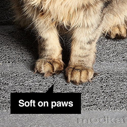 Modkat Litter Mat Large and XL Sizes Traps Litter Modern Design Soft on Paws Phthalate Free Walmart