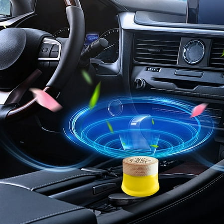 PRINxy Car Perfume Cream Long-Lasting Odor Elimination and Aroma Vehicle Mounted Perfume Retro Wooden Design for Car and Home Solid Perfume Cream with 360° Scent Spread Natural Fragrance Gold