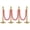 4-Pack | 3 Velvet Ropes, variant on Kojooin Gold Queue Stanchion Set with Red vel-vet Rope, Crowd Control Barrier Posts for Theater, Party, Museum or Event