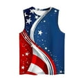 thumbnail image 4 of Summer Cleans Womens 4Th Of July Patriotic Tank Shirt Pullover Sweater Blouses Independence Day Tank Tops Loose Relaxed Fit Sleeveless Shirts Basic Crew Neck Camisole Beach Holiday Tunic Tee 2025, 4 of 5