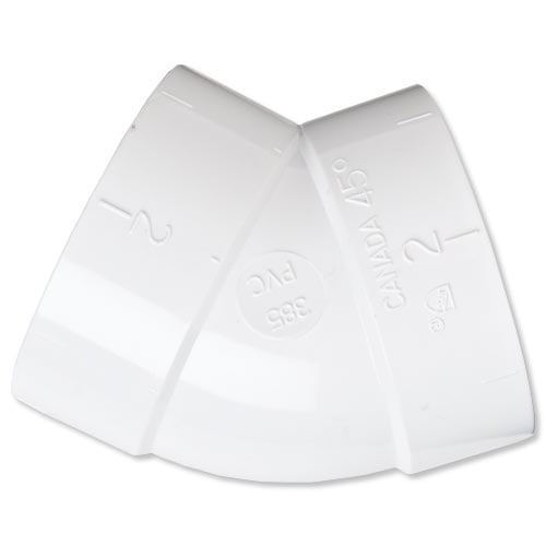 NuTone Central Vacuum 45 Degree Ell Fitting (CF385)