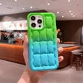thumbnail image 5 of Bread Block Creative Gradient Dual Color Soft Silicone Case for Women Girls Compatible with iPhone Case (iPhone 12 Pro Max,Red-Black), 5 of 7