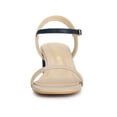 thumbnail image 6 of BLISSFUL STEP Women's Square Toe Ankle Strap Block Heel Sandals, 6 of 8