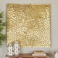 thumbnail image 2 of DecMode Gold Wooden Carved Scales Abstract Wall Decor, 2 of 11