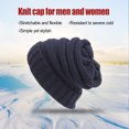 thumbnail image 2 of Beanie Hat Estilo simple Accesorio de ropa Hombres Mujeres Sombreros Cubiertas para el cabello Cubierta para la cabeza Turbante Sombreros de invierno para uso al aire libre Azul marino Inevent AP009486-04B, 2 of 6