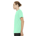 thumbnail image 5 of Bella Canvas Men's Jersey T-Shirt, CVC Short Sleeve Crewneck Heather Mint Tee, S, 5 of 5
