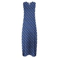 thumbnail image 5 of Under $20 Summer Dresses Plus Size, Women's Summer Sexy Fashion Printing Sleeveless V-Neck Dress(Blue,XL), 5 of 5