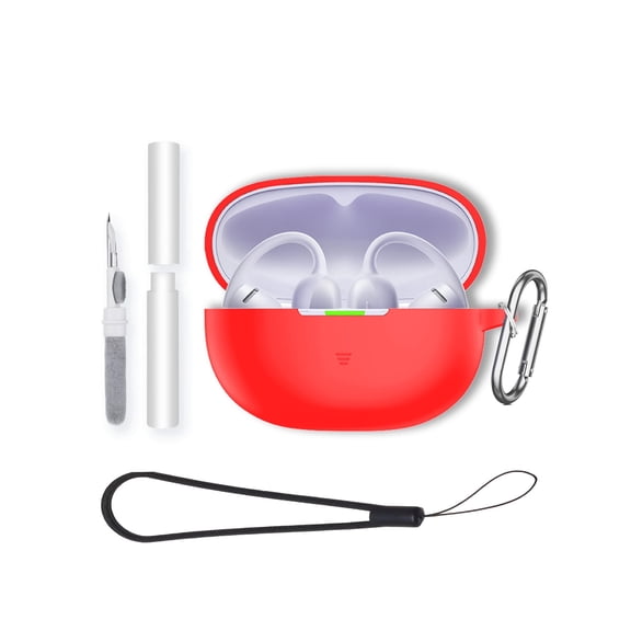 Soft Silicone Case for OpenDots Air, Shockproof & Anti-Scratch Protective Cover, Anti-Lost & Dustproof-Red