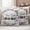 LightGrey Black Ivory, variant on Home Sweet Outdoor Waterproof Pillow Covers, Wreath Botanical Farmhouse Plants Beige Decorative Square Throw Pillowcase Sofa Cushion Sham for Patio/Couch/Chair, 26"x26" 2 Pack