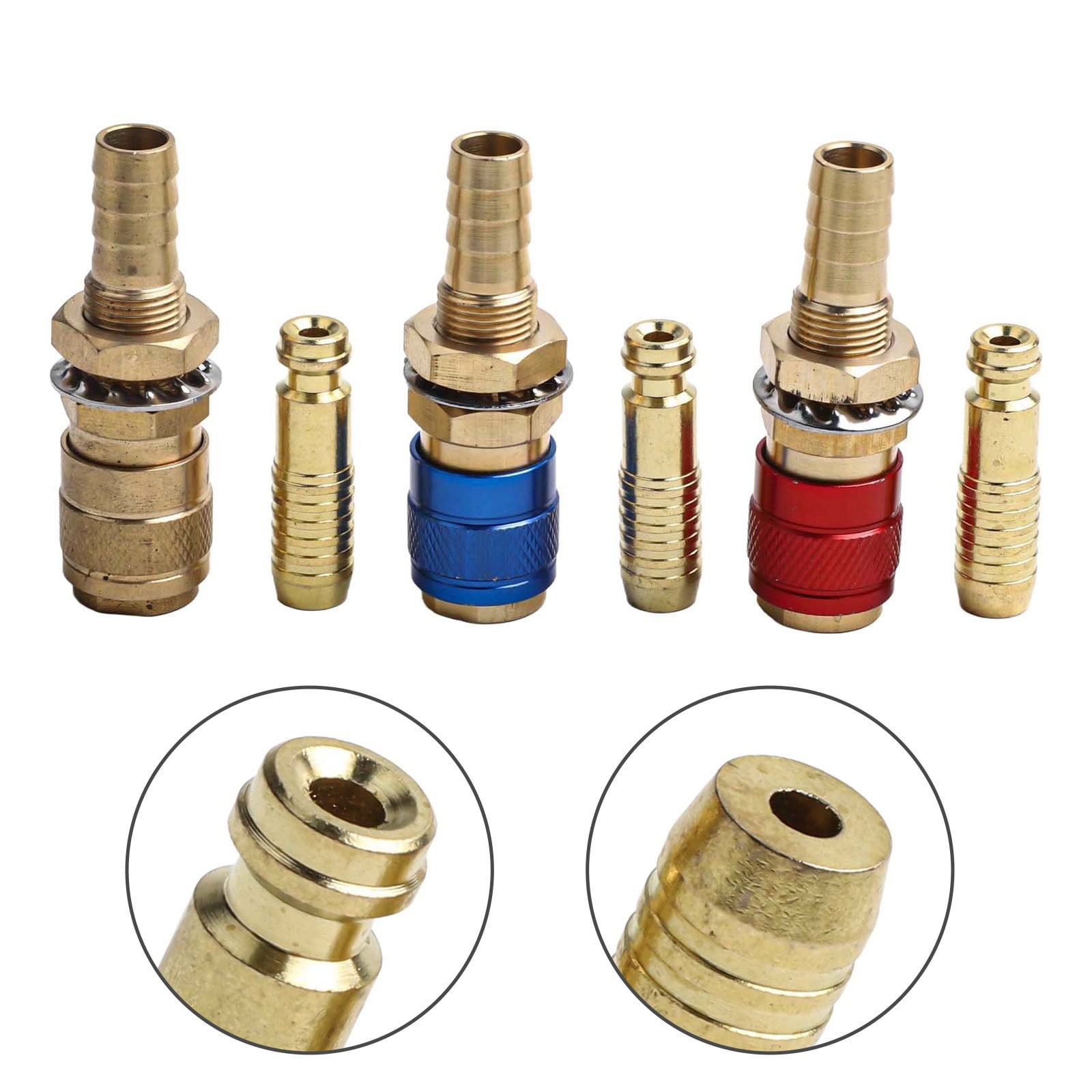 yaaqii Gas & Water Quick Connector for Tube Inner Diameter 10mm with Hose Quick Connect