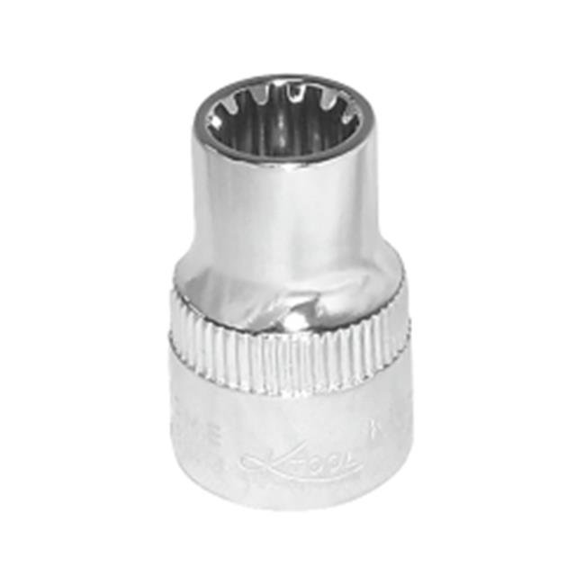 0.37 in. Drive Chrome Spline Socket, 11 mm