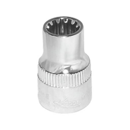 

0.37 in. Drive Chrome Spline Socket 11 mm
