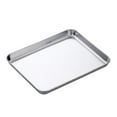 thumbnail image 2 of Tnarru Plateau de Four en Acier Inoxydable Compact et Robuste, Plateau à Biscuits Multifonction, Assiette Plate, Rouleau de Riz, Plat Vapeur pour Griller et Griller, Argent, 2 of 8