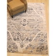 thumbnail image 4 of EORC Ivory Machine-made Polypropylene Traditional Distressed Bohemian Isabella Medallion Rug, 7'10 x 9'10, 4 of 5