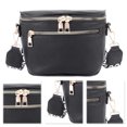 thumbnail image 1 of Fanny Pack Bolso Pecho Riñonera para Mujeres Hombres Multi Bolsillos PU Cuero Sling Monedero, 1 of 9