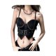 thumbnail image 2 of VISgogo, camisola de verano para mujer, camisetas sin mangas finas con tirantes finos y cuello en V, cierre de cremallera frontal, camisetas sin mangas ajustadas VISgogo  moda, 2 of 9