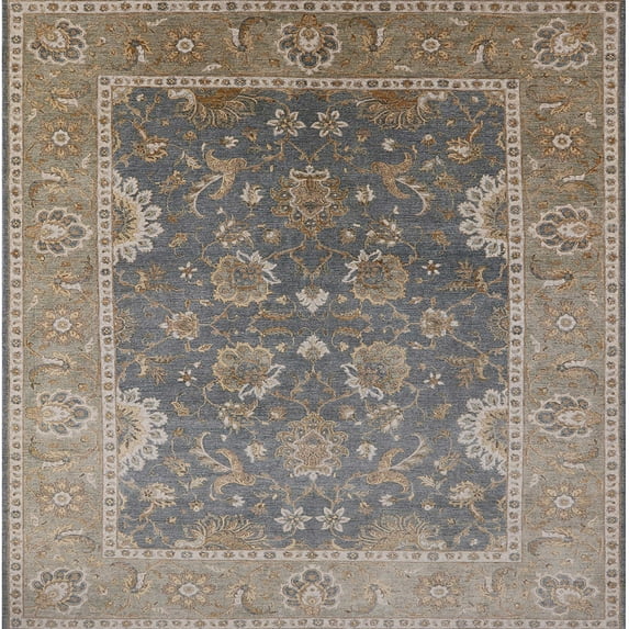 Ahgly Company Machine Washable Indoor Square Industrial Modern Puce Purple Area Rugs, 4' Square