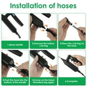 Keyohome Electric Sprayer with 4 Mist Nozzles Electric Sprayer for Lawn,with Shoulder Strap,Portable,1.35 Gallon