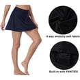 thumbnail image 3 of Charmo Jupe de Bain Unie pour Femme avec Culotte Intégrée, Contrôle du Ventre, Bas de Tankini, 3 of 6