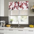 thumbnail image 5 of 2 Pack Valances for Windows, Red Plum Window Valances for Living Room/Bedroom/Bathroom, Nature Flowers Branches Chinese Painting Light Filtering Kitchen Curtain Valance Window Treatment 54"W x18" L, 5 of 9