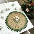 thumbnail image 4 of Amzcrzy Nylon Napperon en Décorations de Noël Napperons Ronds Tissés Flocon de Neige Renne Napperons Rouges Anti-Bavure pour Tables de Cuisine de Vacances Décorations d'Halloween, 4 of 6