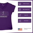 thumbnail image 6 of Shelby Logo Honeycomb Grille Women's V-Neck T-shirt Mustang Cobra GT Muscle Car GT500 GT350 Performance Powered by Ford Tee, 6 of 7