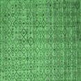 thumbnail image 1 of Ahgly Company Indoor Square Abstract Emerald Green Modern Area Rugs, 8' Square, 1 of 4