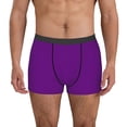 thumbnail image 2 of Goofa Purple Printed Men's Boxer Briefs Underwear, Moisture-Wicking Underwear, Trunk,Soft and Breathable Cotton Underwear-XX-Large, 2 of 9