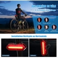 thumbnail image 3 of Luz LED para bicicleta recargable por USB, iluminación delantera y trasera, resistente al agua, para ciclismo de montaña, bicicletas eléctricas, etc. (con zumbador), 3 of 5
