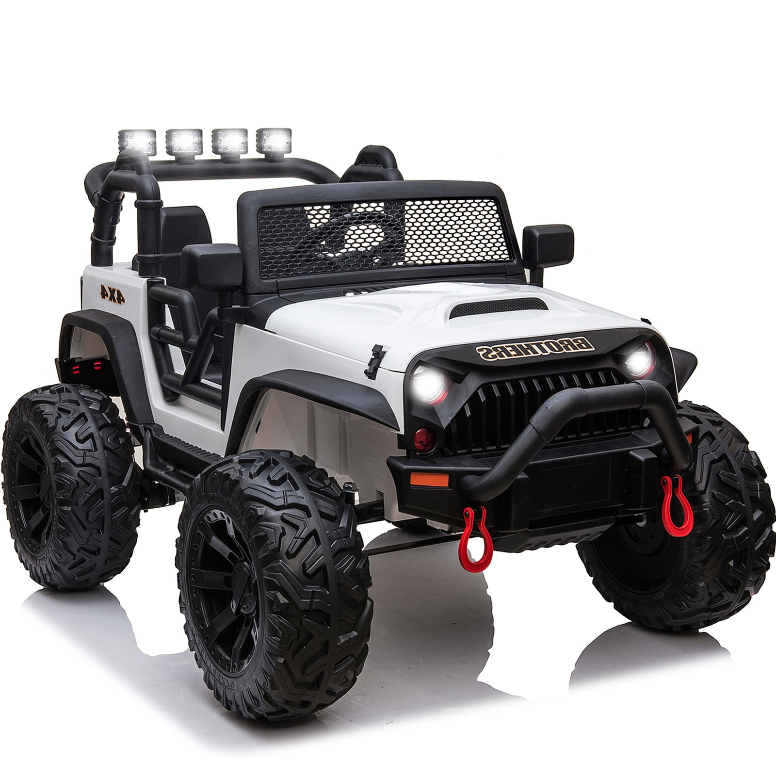 Hikiddo 24V Kids Ride on Truck with Remote, 2Seater Electric Ride on