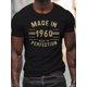 thumbnail image 1 of Made in 1960, Aged to Perfection" Men's T-Shirt - Casual Crew Neck, Short Sleeve, Lightweight & Comfy for Summer, 1 of 5