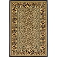 thumbnail image 2 of Unique Loom 3125111 Cheetah Border Animal Print Area Rug, 6 x 9 Feet, Ivory/Black, 2 of 10