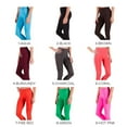 thumbnail image 5 of LAVRA Womens Leggings Stretchy Full Length Carpi Footless Tights Workout Yoga Pants Cropped, 5 of 41