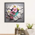 thumbnail image 1 of Cuadros Decorativos Diamante pintura 5D DIY taladro redondo completo flores rompiendo decoración del hogar DQrwqpou embutido en tela, 1 of 7