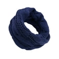 thumbnail image 1 of Qarigey Calentador de cuello artesanal exquisito de fibras acrílicas de gama alta para un aspecto limpio y elegante calentador de cuello de Accesorios de disfraces azul oscuro, 1 of 6